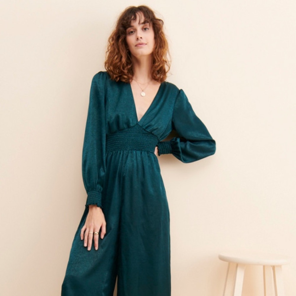 Hutch touch of satin jumpsuit